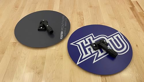 18" Round Set of 2 Microfiber Basketball Court Sweat MOP, Game Day Perspiration MOP (Set of 2) - size: Set of 2