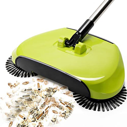 Hand Push Sweeper, Manual Sweeper, Carpet Sweeper, Multifunction Manual Hand-Push Sweeping Machine, 360 Degree Rotating Floor Mop for Office Home Living Room