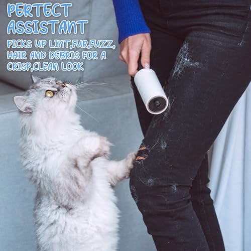 Hushee 8 Pcs Bulk Mini Lint Roller for Pet Hair and Clothes Lint Roller Travel Size Removers Sticky Removing Tool for Travel, Gift Bags, Furniture, Car Seat