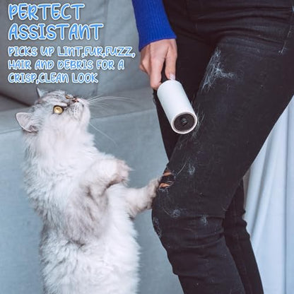Hushee 8 Pcs Bulk Mini Lint Roller for Pet Hair and Clothes Lint Roller Travel Size Removers Sticky Removing Tool for Travel, Gift Bags, Furniture, Car Seat