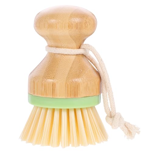 Hemobllo Dish Scrub Brush Palm Brush for Kitchen Cleaning for Dishes Pots Vegetables Stubborn Stain Removal Green