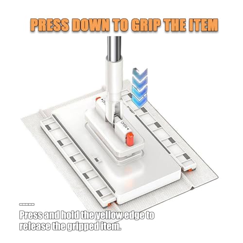 2026 Upgraded 39.4" Hands-Free Multi-Purpose Flat Mop, Multifunctional Lazy Mop with One-Click Cloth Attachment with 10 Reusable Cloths, Ideal for Washbasin and Kitchen - color: 2pcs