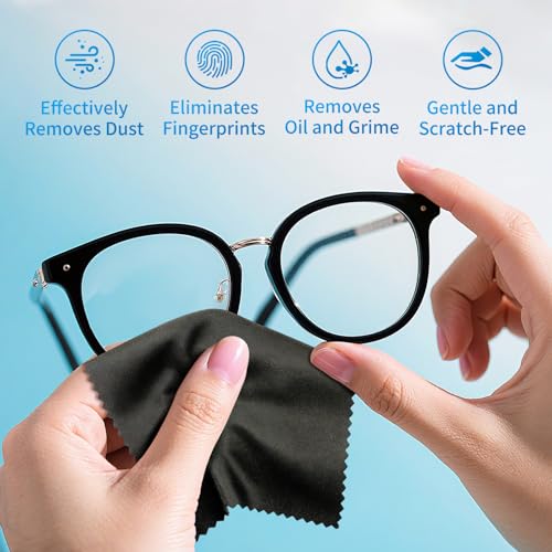 Glasses Cleaning Cloth 30 Pcs - 6*7in, Ultra Soft, Individually Wrapped, Streak-Free, Microfiber Eyeglass Cleaning Cloth for Eyeglass, Screen, Readers, Sunglasses, Laptops, Tablets, Phones Etc. - color: 30 pack