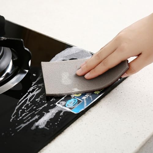 FRCOLOR Multi-Function Emery Scrub Sponges 2 Rolls Household Dishwashing Replaceable Nano Carborundum Sponge Kitchen Cleaning Tool