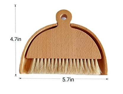 Dustpan and Brush Set Small Broom and Dustpan Set Dust Pan and Brush Set for Traveling, Rvs, Campers Campsites, Dorm Rooms, an Art Studio and More 1 Set