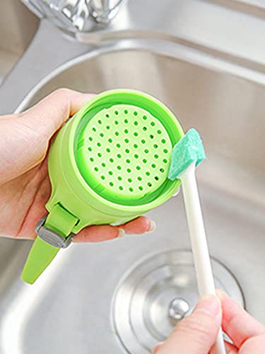 8Pcs Small Crevice Cleaning Brushes for Toilet Corner Tiny Window Door Track Groove Gap Cleaning Scrub Brush Set with Long Handle Detail Cleansing Brushes Home Kitchen Tools(8-Piece Set)