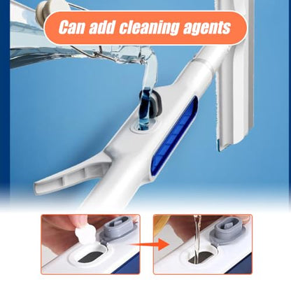 Squeegee for Window Cleaning with Spray, 2025 Upgrade Dual Side Mist Retractable Window Cleaner, Spray Window Cleaning Brooms, 3 in 1 Household Squeegees Window Cleaning Tool Kit - color: With 3 Microfiber Cloth