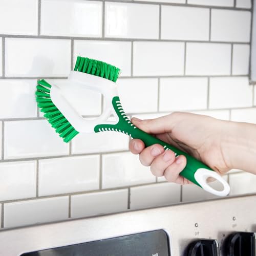 Libman Heavy Duty Scrub Brush Kit | Cleaning Brushes for Household Use | Tub Scrubber | Easy Grip Scrub Brush | Big Job Kitchen Brush | Dual Sided Tile & Grout Brush | 3 Different Brushes Included - style: Heavy Duty Scrub Brush Kit