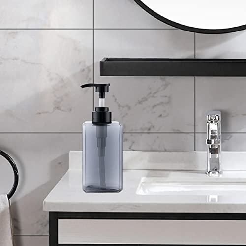 Laundry Dispenser Container Bottle Liquid Laundry Soap Bottle, 450ml Gray - color: 450ml Gray