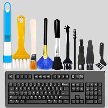 10PCS Digital Cleaning Brush Tool Set, Suitable for dust Removal of Keyboards, laptops, Mobile Phones, etc., Combination - color: Combination