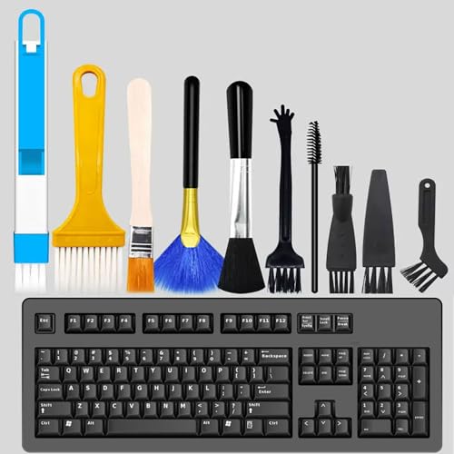 10PCS Digital Cleaning Brush Tool Set, Suitable for dust Removal of Keyboards, laptops, Mobile Phones, etc., Combination - color: Combination