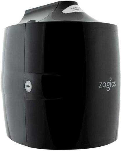 Zogics Antimicrobial Wipes and Wall Mounted Dispenser – No-Touch Wipes Dispenser, Mounts Easily to Wall for Quick Access to Disinfecting Wet Wipes - style: Black + Antimicrobial Wipes
