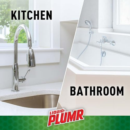 Liquid-Plumr Pro-Strength Hair Eliminator Gel Clog Remover, Hair Clog Remover and Drain Opener, Safe for All Septic Systems and Pipes, 16 fl. oz. Bottle (Pack of 2) - size: 16 Fl Oz (Pack of 2)