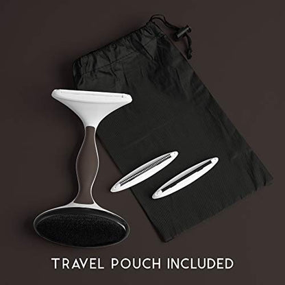 GLEENER Battery-Free Fabric Shaver & Lint Brush | Ultimate Fuzz Remover Sweater Comb | Lint Remover and Depiller for Clothing & Furniture (Taupe) - color: Taupe