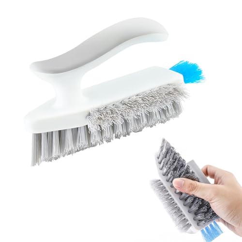 Window Gap Cleaner Brush,Multi-Function for Bathroom Kitchen Narrow Slot Cleaning Handle Clean Tools,White - color: Off-white