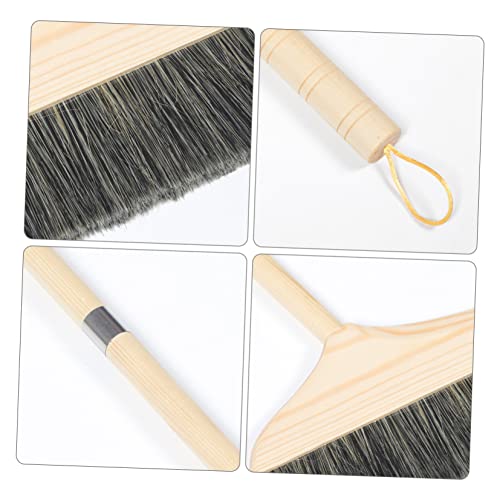 KOMBIUDA Long Handle Portable Broom with Soft Bristles for Efficient Indoor Cleaning Detachable Dust Broom for Home and Office Use