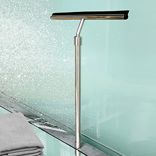 Stainless Steel Shower Squeegee for Shower Doors Bathroom Window and Car Glass Bathroom Cleaner Tool Household Window Mirror Squeegee