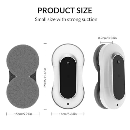 Automatic Window Cleaner Robot With Dual Water Spray,Smart Window Cleaning Washer Machine With 3000pa Suction&AI Path Planning,Perfect Windows Cleaning Robot For HighRise Windows, Tiles And Glass