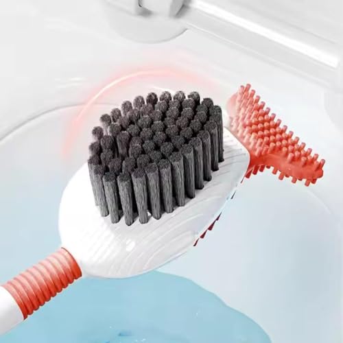 Suction Cup Toilet Brush Set, 2025 Wall-Mounted Toilet Cleaner with Built-in Liquid Dispenser & Quick-Dry Holder, Touch Free, Space-Saving Hygienic Bathroom Organizer for Home,RV,Boat (Green) - color: Green