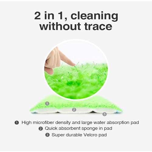 Mop and Bucket Set for Floor Cleaning – Microfiber Spray Mop with Reusable Pads, Self-Wringing Spin Mop for Hardwood Floors, Tile, Laminate – Complete Home Cleaning Kit with 360° Rotation