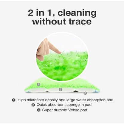 Mop and Bucket Set for Floor Cleaning – Microfiber Spray Mop with Reusable Pads, Self-Wringing Spin Mop for Hardwood Floors, Tile, Laminate – Complete Home Cleaning Kit with 360° Rotation