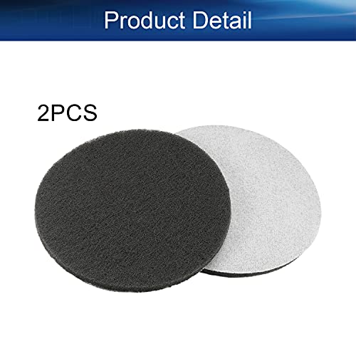Auniwaig 2Pcs 7 Inch 1000-Grit Drill Power Brush Tile Scrubber Scouring Pads Disc Hook and Loop Cleaning for Bathroom & Kitchen Cleaning Gray - size: 1000# 2pcs