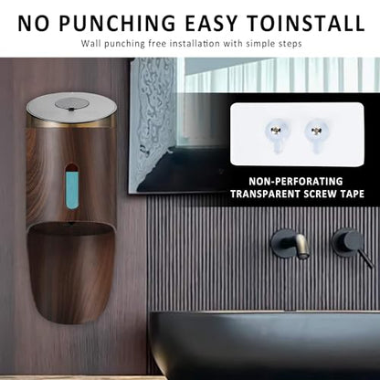 Wall Mounted Automatic Soap DispenserTouchless and Smart Electric Dispenser for Wall,Suitable for Public Places, Hotels and airports - color: Black