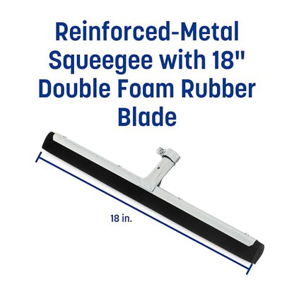 Carlisle FoodService Products 36631800 Straight Plated/Black Double Foam, with Rubber - size: 18 Inches (Pack of 1)