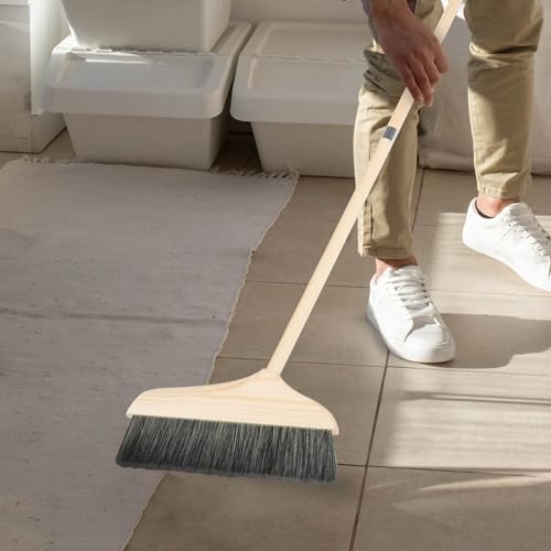 Long Handle Telescopic Broom for Floor Cleaning Soft Brush Sweeping Broom Reusable Soft Bristles Home Office Use