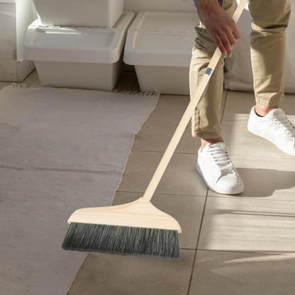 Long Handle Telescopic Broom for Floor Cleaning Soft Brush Sweeping Broom Reusable Soft Bristles Home Office Use