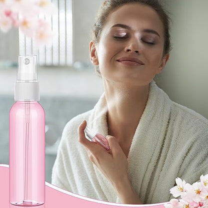 Tanlade 100 Pcs 2oz Small Spray Bottles Refillable Mini Spritzer Clear Empty Plastic Spritz Bottle Refillable Reusable Travel Size Mist Sprayer for Travel Cleaning Perfume Liquid(Red) - color: Red