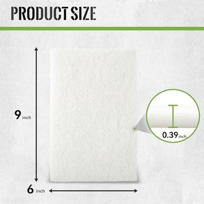 6” x 9” White Light Duty General Purpose Scuff Pads, 1200 Grit, 10 PCS Abrasive Pads for Final Scuffing,Surface Adhesion Preparation,Cleaning,White Scotch Abrasive Brite Pad - color: 1200grit-White
