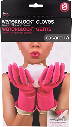 Casabella Premium Waterblock Cleaning Gloves, Small