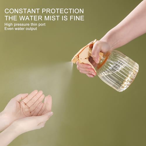 Adjustable Spray Bottles, Garden Watering Can, Reusable Plant Sprayer, Heavy Duty Household Cleaning Tool for Indoor Outdoor Plant Care Gardening Lawn Home Use 6.97x4.53x3.54 Inches - color: Yellow