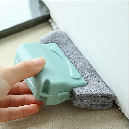 Joyzan Window Groove Cleaning Brush, Magic Sliding Door Track Cleaner | Handheld Crevice Tools Set Replacement Sill Tile Lines Shutter Car Vents Keyboard Small Spaces Clean Lides Gaps