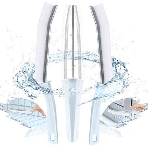 IBB 3Pcs Crevice Gaps Cleaning Brush, Hard Bristle Brush for Cleaning, Deep Cleaning Thin Brushes for Small Spaces, Bathroom Gap, Sink Crevice, Windows Groove, Tiles & Faucets