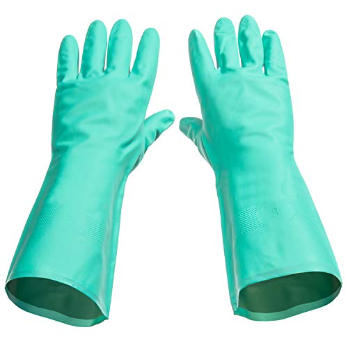 TUSKO PRODUCTS Best Nitrile Rubber Cleaning, Household, Dishwashing, Latex Free, Vinyl Free, Extra Large (12 Pairs) - size: X-Large (12 Pair)