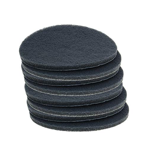 Auniwaig 1000-Grits 7 Inch Scrubber Scouring Pads, Drill Scuffing Disc Hoop and Loop Surface Conditioning Disc Drill Powered Brush Tile Scrub Scouring Pads 8pcs - size: 1000# 8pcs