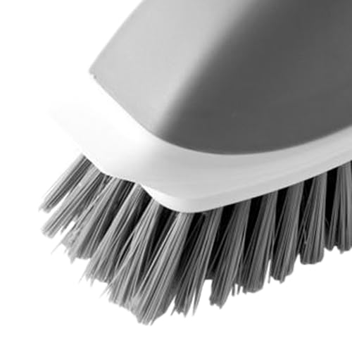 Dish Brush with Soap Dispenser, Soap Dispensing Dish Brush Detachable Handle, Kitchen Scrub Brushes for Dishes Kitchen Sink Bathroom Tiles - color: Gray