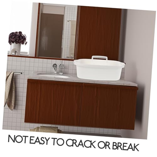 Plastic Cleaning Supplies Organizer Basket with Handle for Bathroom and Hotel Use Durable Storage Tote for Housekeeping Essentials Versatile Heavy-duty Storage