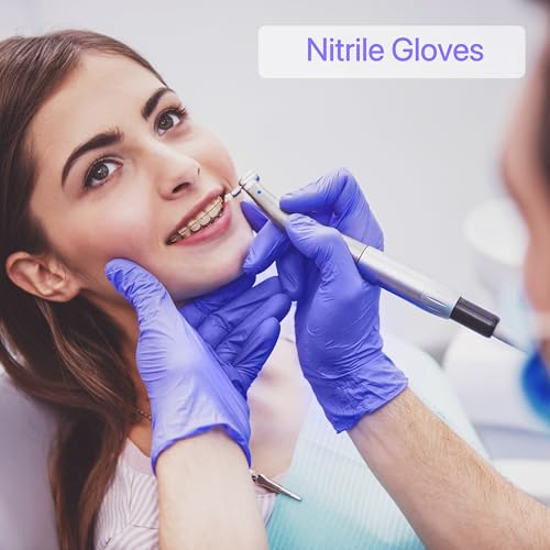 PElPU Nitrile Gloves, Disposable cleaning, Powder Free, Latex Free, Non-Sterile Protective Gloves - size: X-Large (Pack of 100)