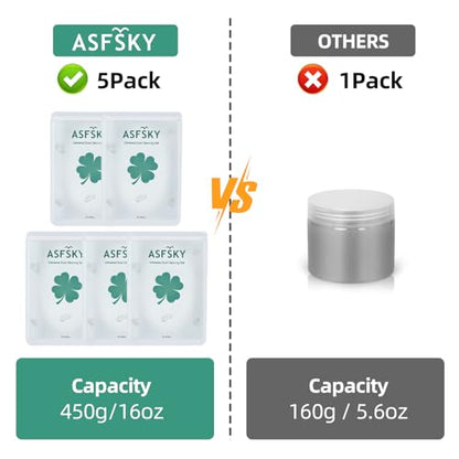 ASFSKY Car Cleaning Gel for Car Detailing Car Cleaning Gel Putty Reusable Keyboard Cleaner Gel Car Putty for Cleaning Dust Universal Cleaning Gel 5 Pack(Green) - color: Green 5 pack
