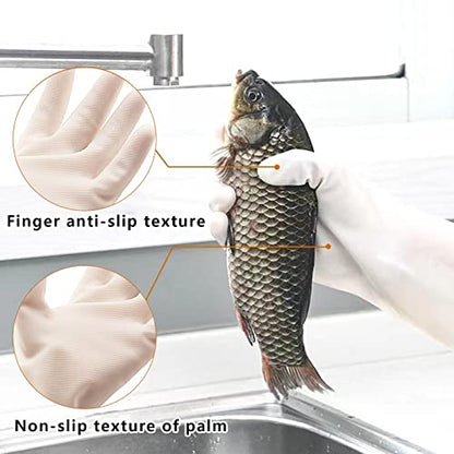 Cleaning Gloves,Dish Gloves,Gloves for Washing Dishes,Heavy-Duty, Durable, Non-Slip,Long Service Life,3 Pairs - size: Large