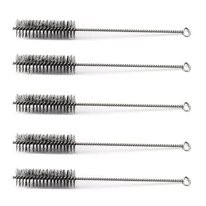 Utoolmart Steel Wire Cleaning Brush, Spiral Power Tube Brush, Steel Wire Tube Brush Cleaning Tool, Tube Bottle Brush, 1.2-inch Diameter 12-inch Length, 5pcs - color: 5pcs, size: 3cm