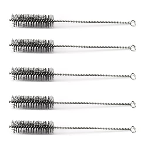 Utoolmart Steel Wire Cleaning Brush, Spiral Power Tube Brush, Steel Wire Tube Brush Cleaning Tool, Tube Bottle Brush, 1.2-inch Diameter 12-inch Length, 5pcs - color: 5pcs, size: 3cm