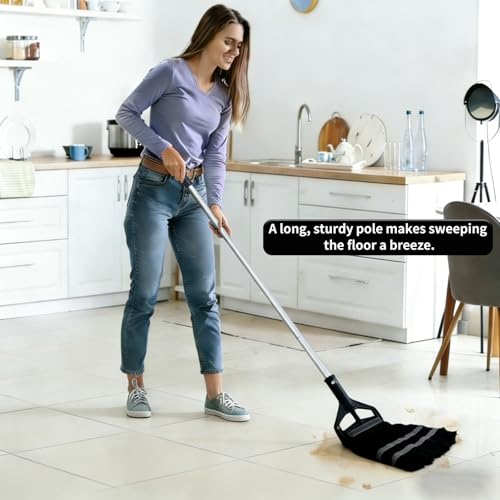 60 Inch Industrial Mop Handle Commercial mop Handle Heavy Duty Industrial mop Bucket mop Handles Heavy Duty Commercial mop Head Replacement and Handles mop Stick Replacement Mop Stick - color: Black