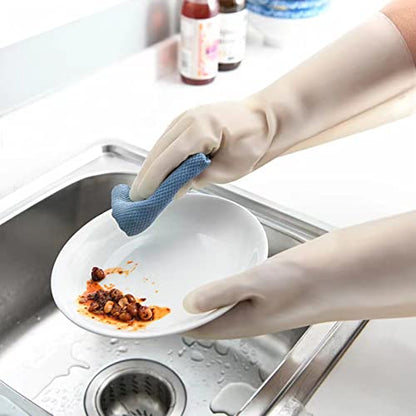 Cleaning Gloves,Dish Gloves,Gloves for Washing Dishes,Heavy-Duty, Durable, Non-Slip,Long Service Life,3 Pairs - size: X-Large