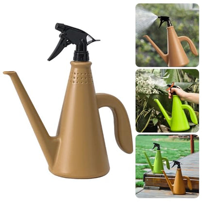 Adjustable Pressure Bottle with Nozzle Heavy Duty Construction & Compact Size for Garden Garden Sprayed Bottle - color: Brown