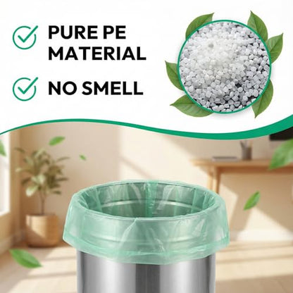 Small Trash Bags 1.2 Gallon: 150 Counts Bathroom Trash Bags Unscented Small Garbage Bags Strong Leak-Proof Trash Liners for Office Bedroom - YHEEL - color: 1.2Gal-Green-150pcs