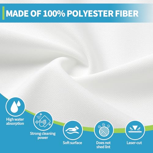 Creatyi 9"x9" 180 PCS Lint Free Cloth Cleanroom Wipers 100% Polyester Lint-Free Wipes Laser Sealed Edge Ultra-Fine Soft and Comfortable no Lint Rags (9"x9")